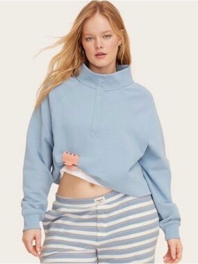 Parke x Target - Snap mockneck popover sweatshirt - L/XL